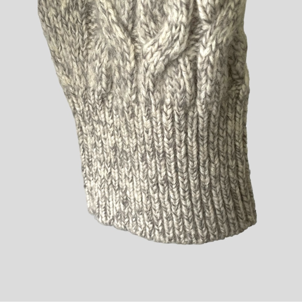 VINCE Oversized Cable-Knit Turtleneck Sweater Wool Cashmere Blend - Picture 10 of 14